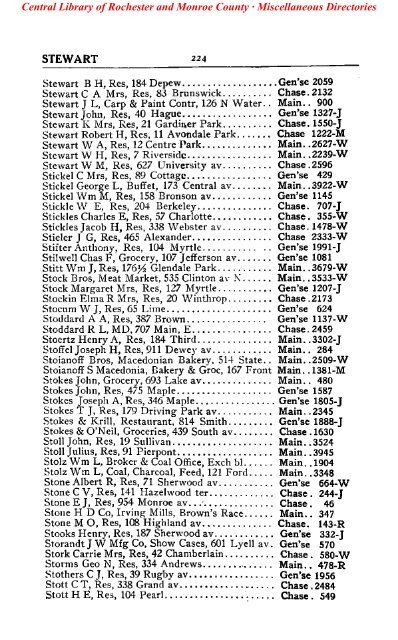 bell telephone directory rochester - Monroe County Library System