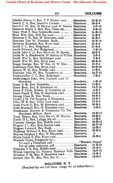 bell telephone directory rochester - Monroe County Library System