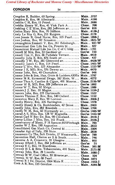 bell telephone directory rochester - Monroe County Library System