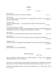 INHALT Aufsätze S. 11–201 Ines Garlisch - Landesgeschichtliche ...