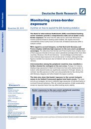 Monitoring cross-border exposure - Deutsche Bank Research