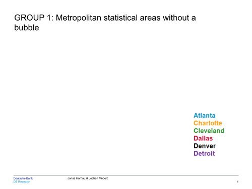 Presentation US Residential Property - Deutsche Bank Research