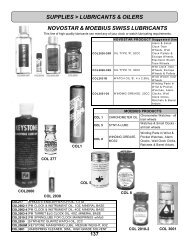 SUPPLIES > LUBRICANTS & OILERS LUBRICANTS ... - Clock Parts