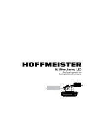 DL 170 un.limited LED Prospekt - Hoffmeister Leuchten GmbH.
