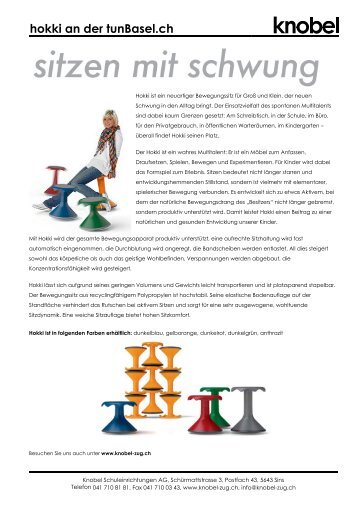 hokki an der tunBasel.ch - Knobel - schuleinrichtungen