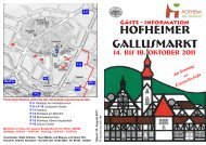 Hofheimer Gallusmarkt - Stadt Hofheim am Taunus