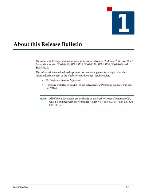 Release Bulletin NP V10.4.1R02 - Comtech EF Data