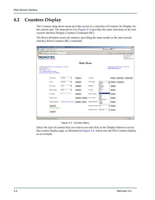 Web Server Interface NetPerformer® System ... - Comtech EF Data