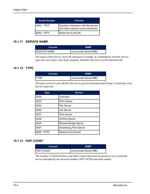 Legacy Data System Reference - Comtech EF Data