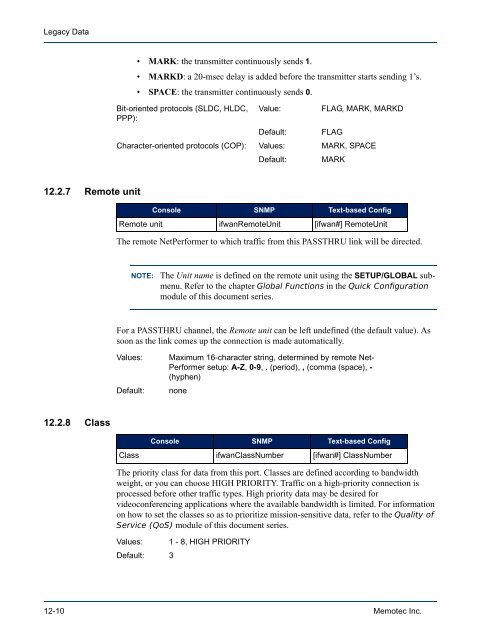 Legacy Data System Reference - Comtech EF Data