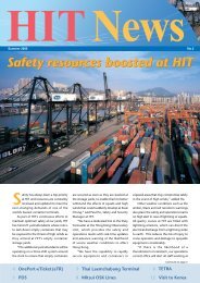 Safety resources boosted at HIT - Hongkong International Terminals