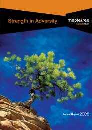 Strength in Adversity - Mapletree Logistics Trust