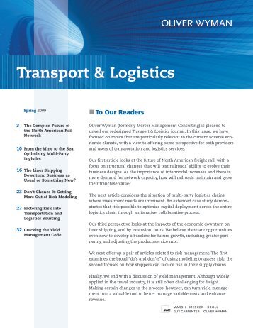 Transport & Logistics - Oliver Wyman
