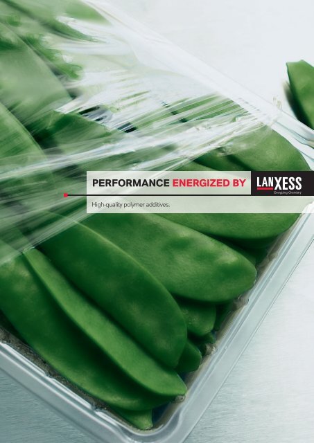 PERfoRMaNcE ENERGIzEd BY - LANXESS