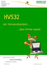 Infomappe HVS32 - Heidler Strichcode GmbH