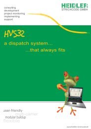 HVS32 Information folder - Heidler Strichcode GmbH