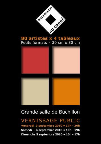 80 artistes x 4 tableaux - Buchillon