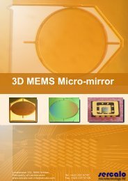 3D MEMS Micro-mirror - Sercalo