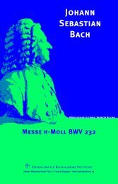 Johann Sebastian Bach - Festivalensemble Stuttgart