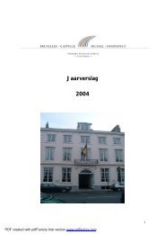 Jaarverslag 2004 - Gouverneur van Brussel-Hoofdstad