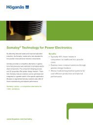 Somaloy® Technology for Power Electronics - Höganäs AB