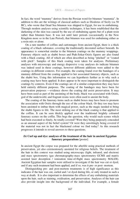 Tenth International Congress of Egyptologists Abstracts of Papers