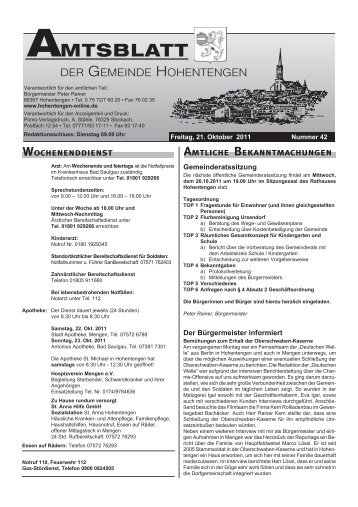 MTSBLATT - Hohentengen