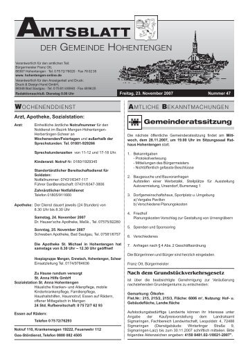 MTSBLATT - Hohentengen