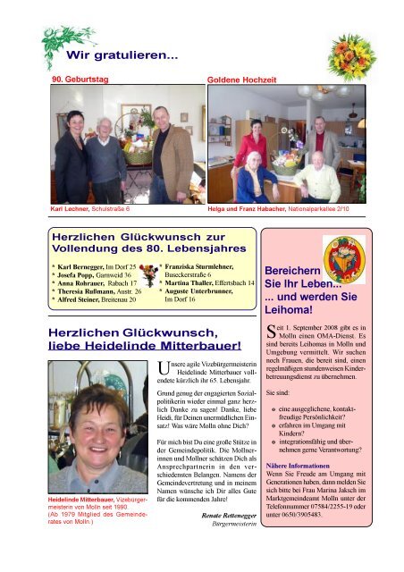 GEMEINDEZEITUNG - Molln