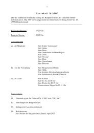 Protokoll Hauptausschuss 22.05.2007 - Gemeinde - Hohenlockstedt