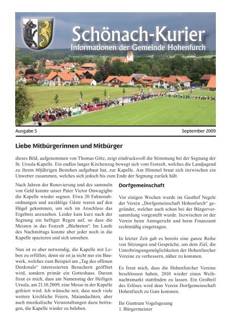 Ausgabe 05.indd - Hohenfurch