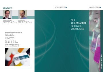 HTTI DE Eco-Passport mail - Hohenstein Institute