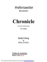 Chronicle - Hefersweiler