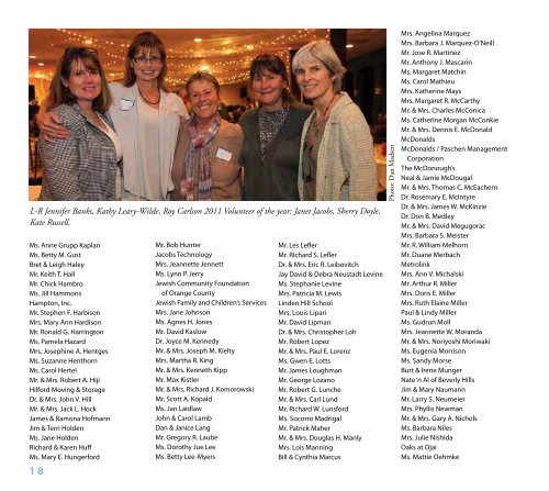 2011 annual report - Livingston Memorial Visiting Nurses Association