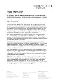 press release 2063-EN (PDF) - Hohenstein Institute