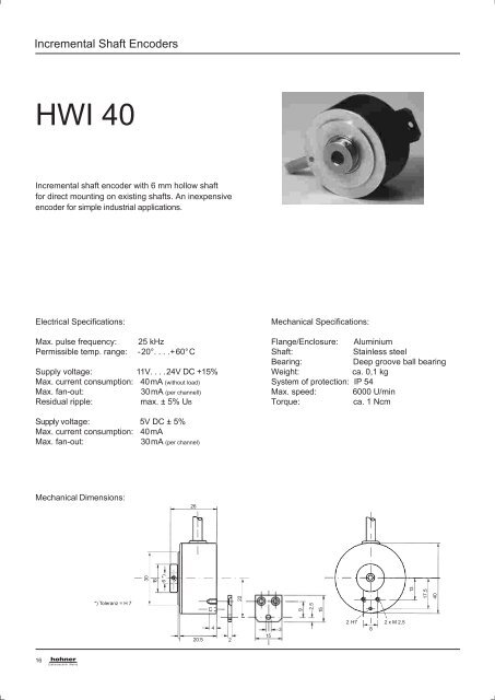 Katalog der Hohner Elektrotechnik GmbH - Hohner Elektrotechnik in ...