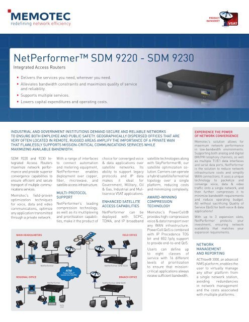 NetPerformer™ SDM 9220 - SDM 9230