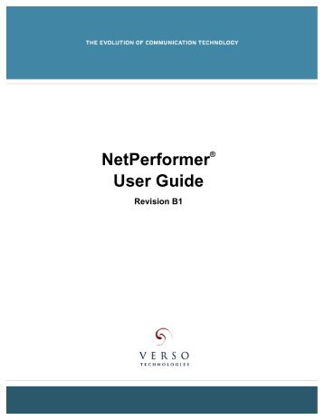 NetPerformer User Guide