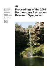 Proceedings of the 2009 northeastern recreation research symposium