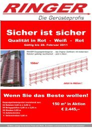 Neu - geteilter Stahlbelag - Ringer KG