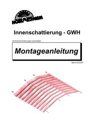 Innenschattierung Freistehende Gewächshäuser (PDF) - Hoklartherm