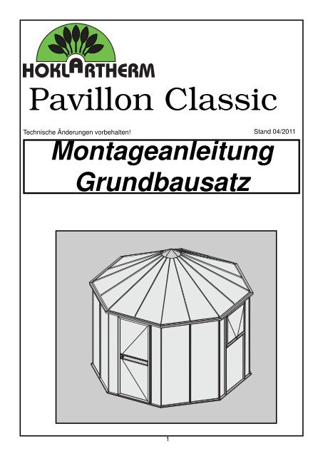 Pavillon Classic NEU (PDF) - Hoklartherm