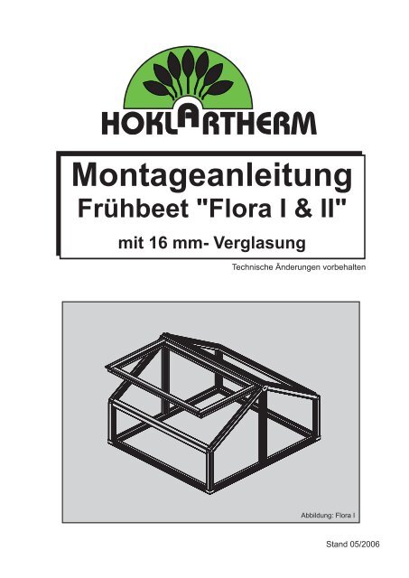 Flora I-II (PDF) - Hoklartherm