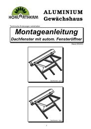 Dachfenster autom. (PDF) - Hoklartherm