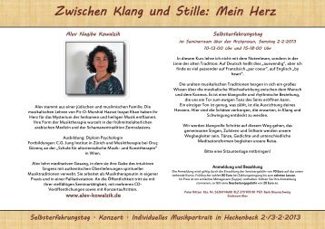 Alev Naqiba Kowalzik Flyer - Heckenbeck-Online