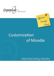 Customization of Moodle - CommLab India