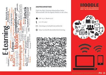 Moodle-Flyer Studierende - E-Learning-Portal