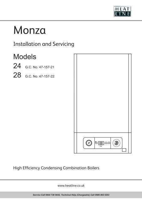 Monza Installation and Service Manual - Heatline