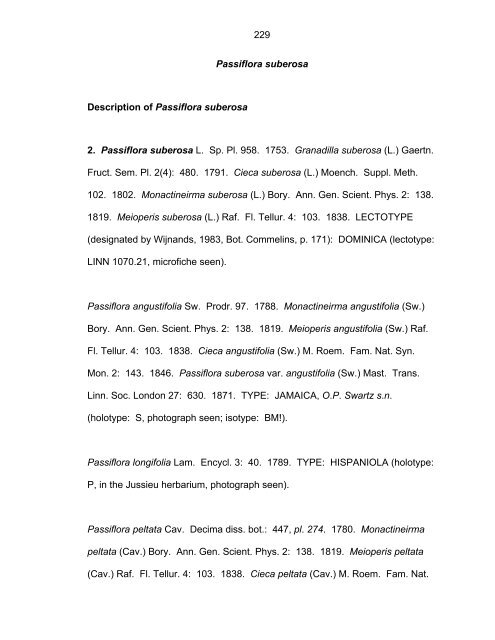 Revision of Passiflora Subgenus Decaloba ... - Passion Flowers