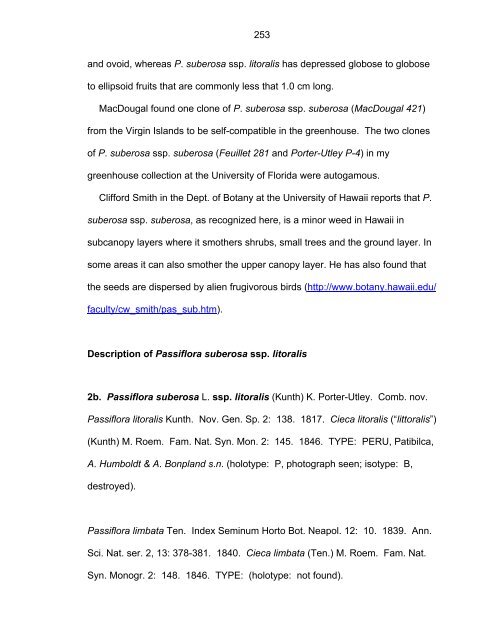 Revision of Passiflora Subgenus Decaloba ... - Passion Flowers